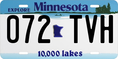 MN license plate 072TVH
