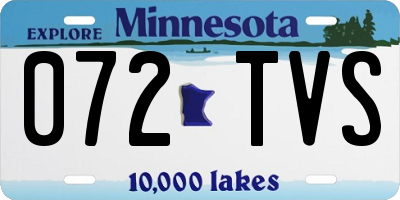 MN license plate 072TVS