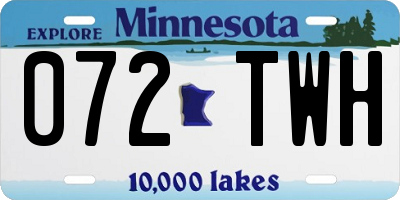 MN license plate 072TWH