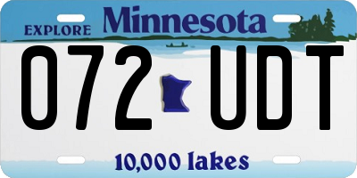 MN license plate 072UDT