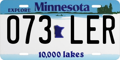 MN license plate 073LER