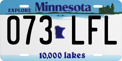 MN license plate 073LFL