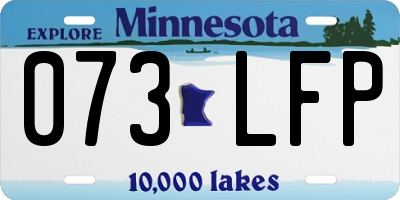 MN license plate 073LFP
