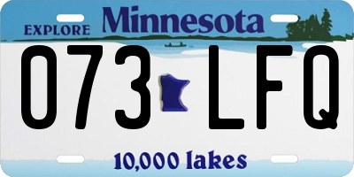 MN license plate 073LFQ