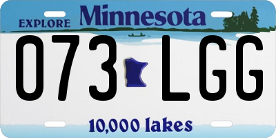 MN license plate 073LGG