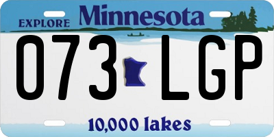 MN license plate 073LGP