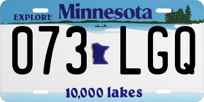 MN license plate 073LGQ