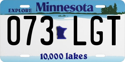 MN license plate 073LGT