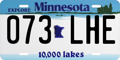 MN license plate 073LHE