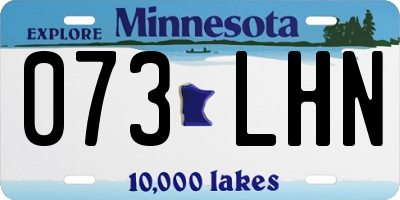 MN license plate 073LHN
