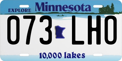 MN license plate 073LHO