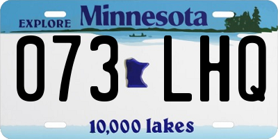 MN license plate 073LHQ