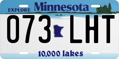 MN license plate 073LHT