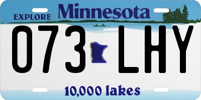 MN license plate 073LHY