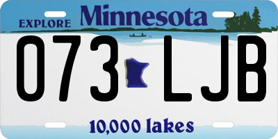 MN license plate 073LJB