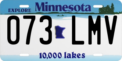 MN license plate 073LMV