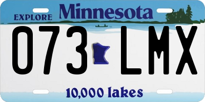 MN license plate 073LMX
