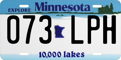 MN license plate 073LPH