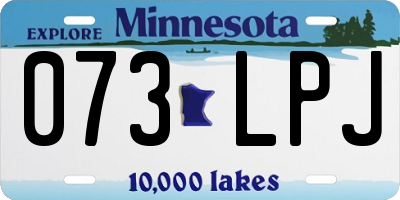MN license plate 073LPJ