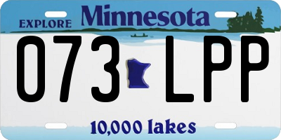 MN license plate 073LPP