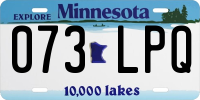 MN license plate 073LPQ