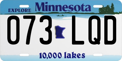 MN license plate 073LQD