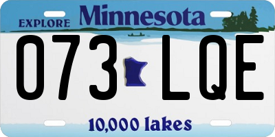 MN license plate 073LQE