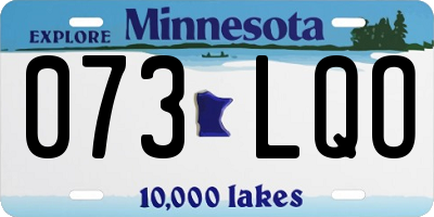 MN license plate 073LQO