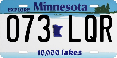 MN license plate 073LQR
