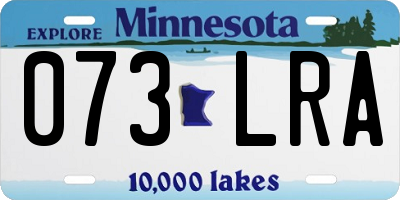 MN license plate 073LRA
