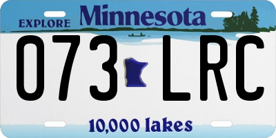 MN license plate 073LRC