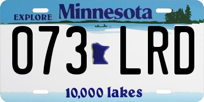 MN license plate 073LRD
