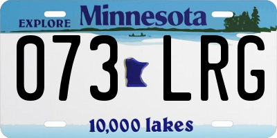 MN license plate 073LRG