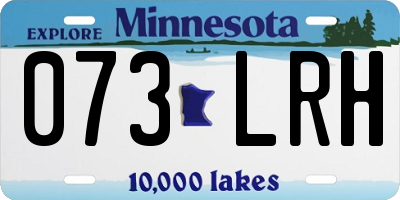 MN license plate 073LRH