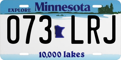 MN license plate 073LRJ