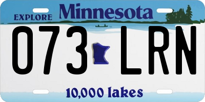 MN license plate 073LRN