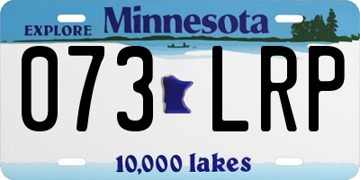 MN license plate 073LRP