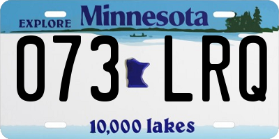 MN license plate 073LRQ