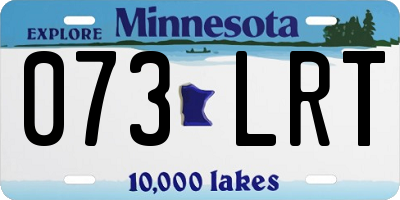 MN license plate 073LRT