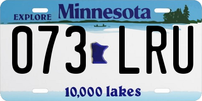 MN license plate 073LRU