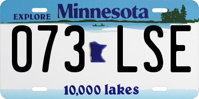 MN license plate 073LSE