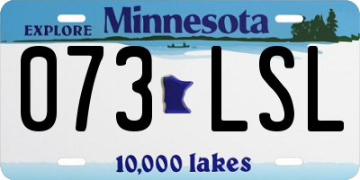 MN license plate 073LSL