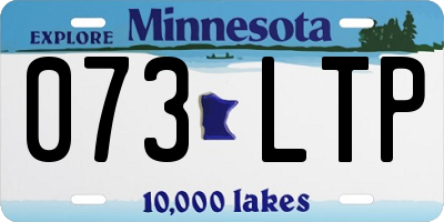 MN license plate 073LTP