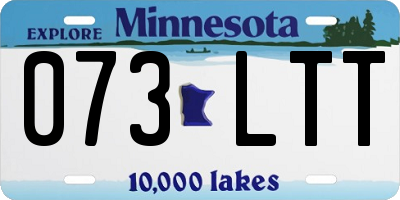 MN license plate 073LTT