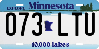 MN license plate 073LTU