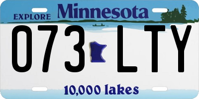 MN license plate 073LTY
