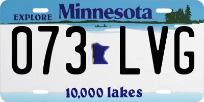 MN license plate 073LVG