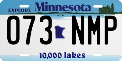 MN license plate 073NMP