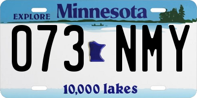 MN license plate 073NMY