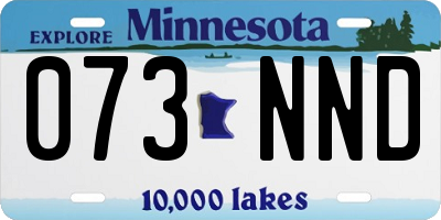 MN license plate 073NND